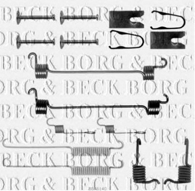 BORG & BECK bbk6140 -  Комплектующие, колодки дискового тормоза
